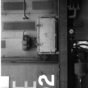 Detail view = cab signal control box. On RS-3, 500 series