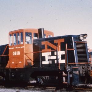 GE 44 ton switcher # 0818 in McGinnis colors