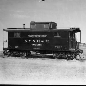 NE-3 Passenger Caboose #500504.  Railway Express Agency Lettering Under Road Name.