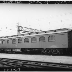 Work Dining Car W-129.  Formerly Dining Car #2313.  3/4 View.  In Tool Train Service.