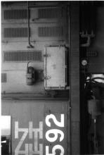 Detail view = cab signal control box. On RS-3, 500 series