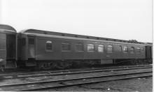 New Haven Wood Sheath Diner - truss rod underframe at Pittsfield, MA - 2/21/1937