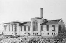 Power House at Cos Cob, the key to electrification. Today, no longer extant.