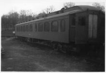Work Service Dining Car W-130.  Boarded Up with Broken Windows.