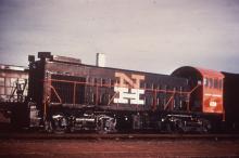 Broadside view of the fireman's side of Lima-Hamilton 1200 hp Locomotive #630