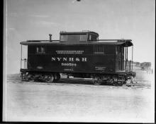 NE-3 Passenger Caboose #500504.  Railway Express Agency Lettering Under Road Name.